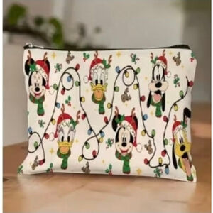 Women's Christmas Cosmetic Bag One Size White Red